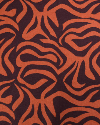 Tissu Demi Natte motif fauve - Mercerine