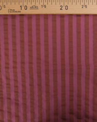 Tissu Seersucker Rayures Colorées - 2 Coloris - Mercerine