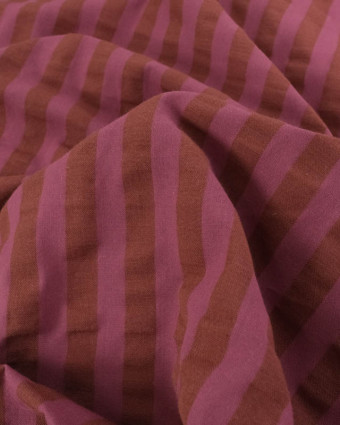 Tissu Seersucker Rayures Colorées - 2 Coloris - Mercerine
