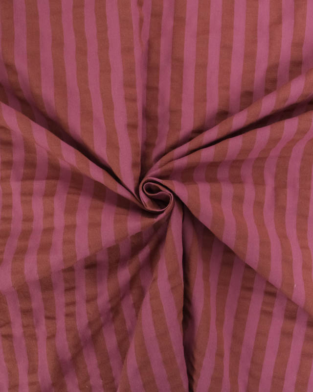Tissu Seersucker Rayures Colorées - 2 Coloris - Mercerine