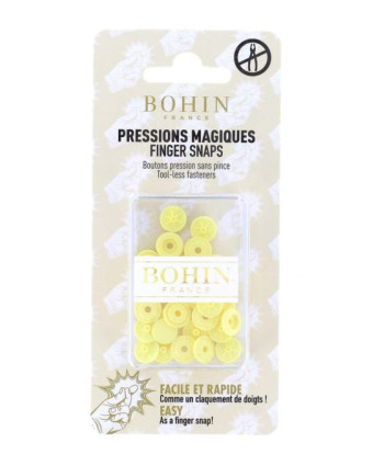 Boutons pressions magiques Bohin  9mm  – Bleu- Mercerine