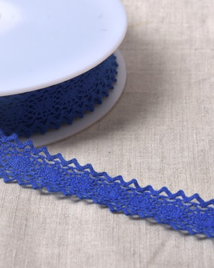 Galon Dentelle Coton Ondes 23 mm - 7 Coloris - Mercerine