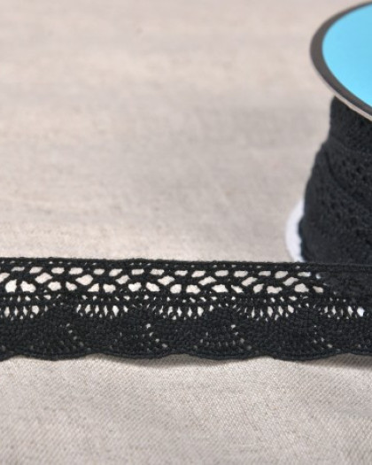 Galon Dentelle Éventail 19mm - 2 Coloris - Mercerine
