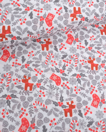 Tissu Coton de Noël Scandi Christmas - Mercerine