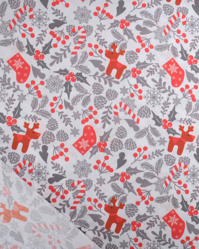 Tissu Coton de Noël Scandi Christmas - Mercerine