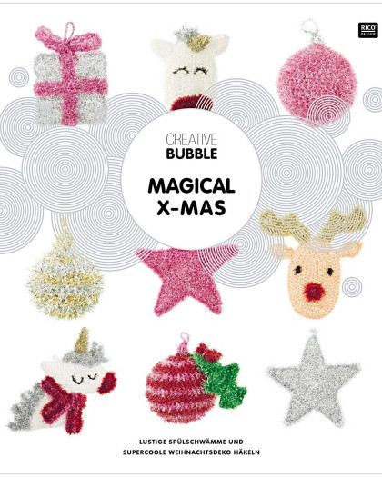 Livre Creative Bubble Magical X-Mas – 9 Modèles de Noël au Crochet – Rico Design- Mercerine