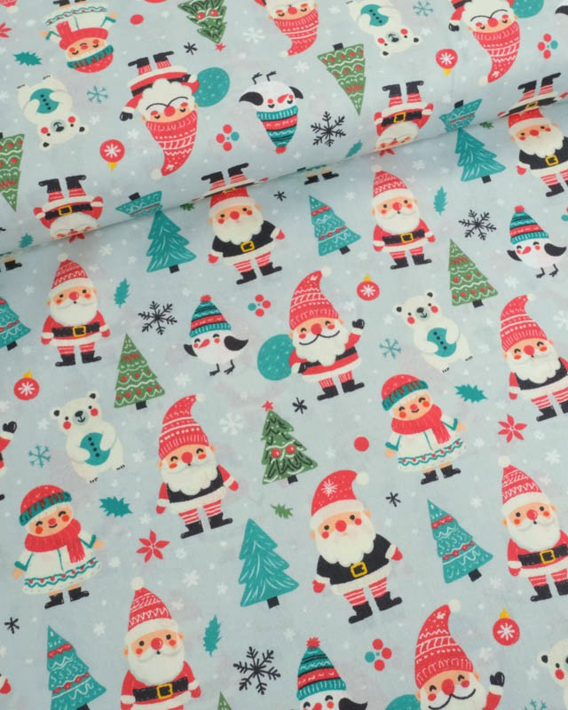 Tissu Noël Coton Bonnets de Noël - Mercerine