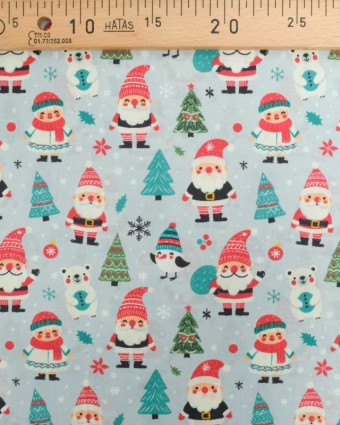 Tissu Noël Coton Bonnets de Noël - Mercerine