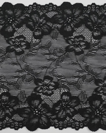 Dentelle Elastique motif fleuri 220 MM - 3 Coloris - Mercerine