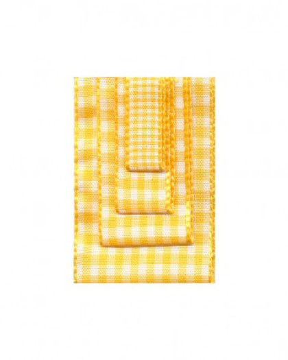 Ruban Vichy Jaune Mercerine