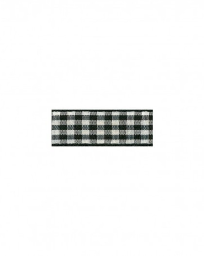 Ruban Vichy Noir - 2 Coloris - Mercerine