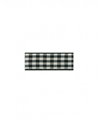 Ruban Vichy Noir - 2 Coloris - Mercerine