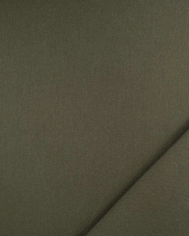 Tissu uni grande largeur Kaki Diabolo  - Mercerine
