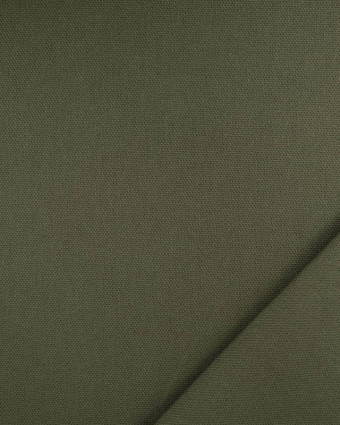 Tissu uni grande largeur Kaki Diabolo  - Mercerine