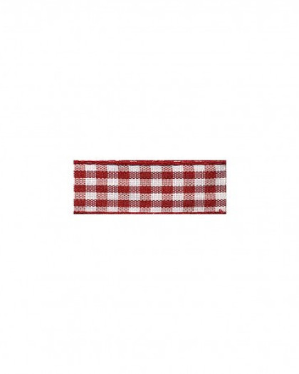 Ruban Vichy Marron Clair - 2 Tailles - Mercerine