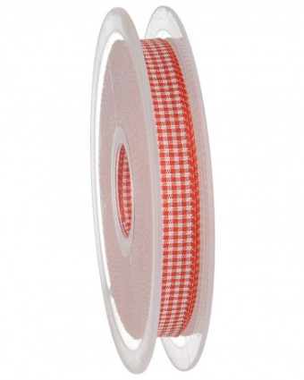 Ruban Vichy Rouge - 2 Tailles - Mercerine