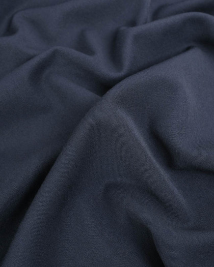 Tissu Pantalon Fluide Uni Bleu Marine - Mercerine