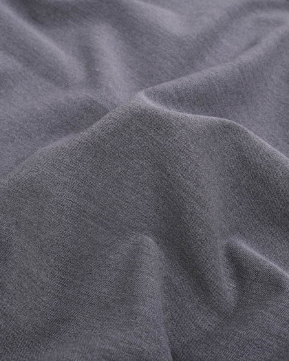 Tissu Pantalon Fluide Uni Gris Foncé Chiné - Mercerine