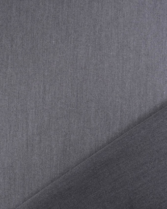 Tissu Pantalon Fluide Uni Gris Foncé Chiné - Mercerine