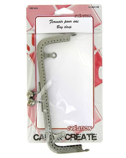 Fermoir pour sac – 180 mm - 3 Coloris