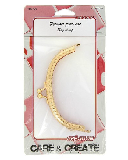 Fermoir pour sac – 125 mm - 2 Coloris