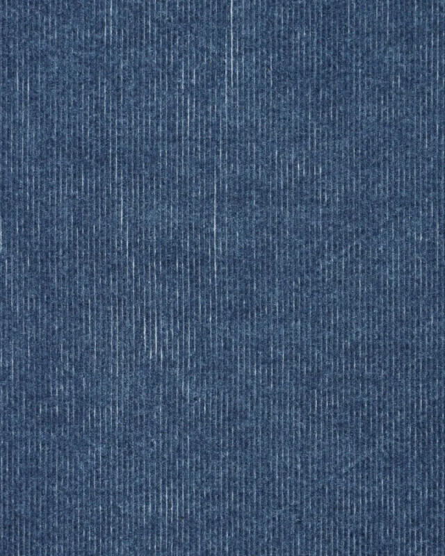 Velours Côtelé Stretch Bleu Jean Aspect Denim - Mercerine