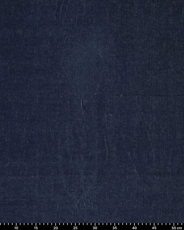 Velours Côtelé Stretch Indigo Aspect Denim - Mercerine