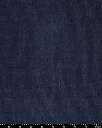 Velours Côtelé Stretch Indigo Aspect Denim - Mercerine