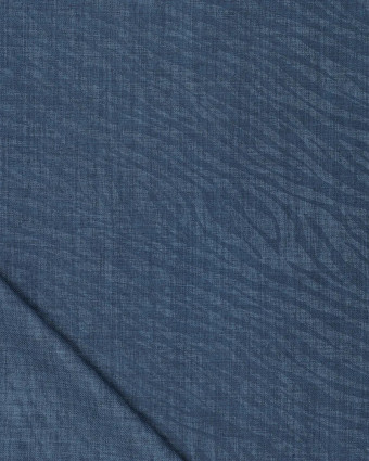 Tissu Chambray Fluide Motif Zèbre Ton Sur Ton- Mercerine