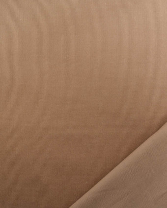 Tissu Velours Milleraies Uni Praline - Mercerine