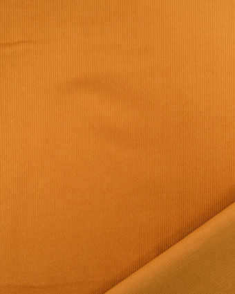 Tissu Velours Milleraies Uni Moutarde - Mercerine