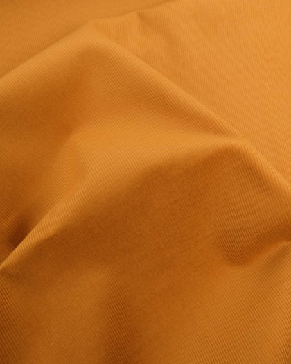 Tissu Velours Milleraies Uni Moutarde - Mercerine