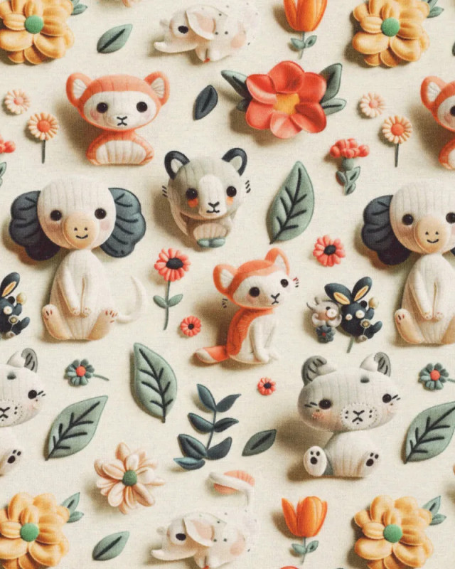 Sweat Imprimé Animaux 3D - Mercerine