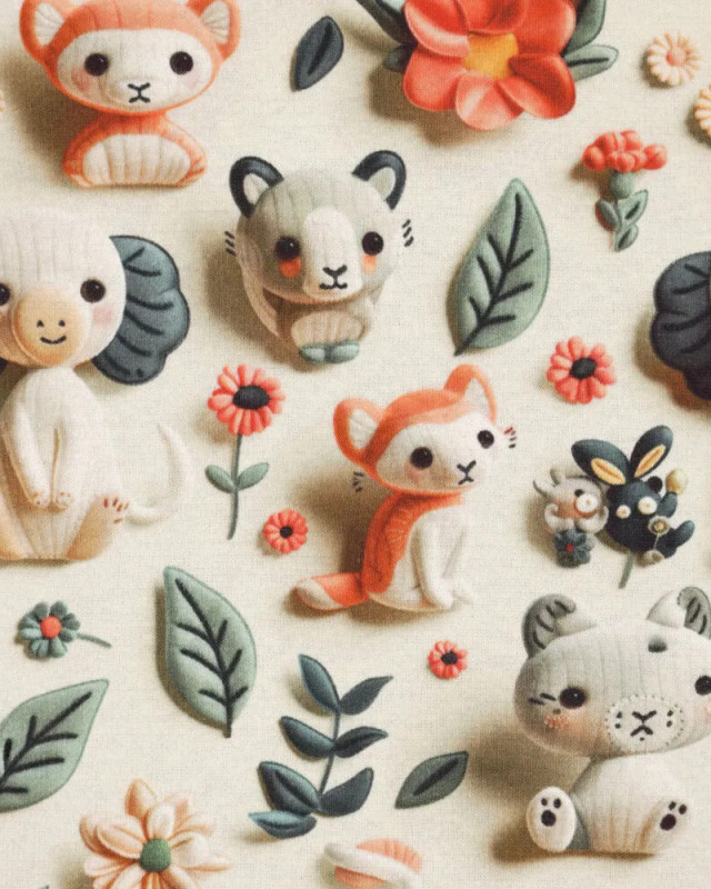 Sweat Imprimé Animaux 3D - Mercerine
