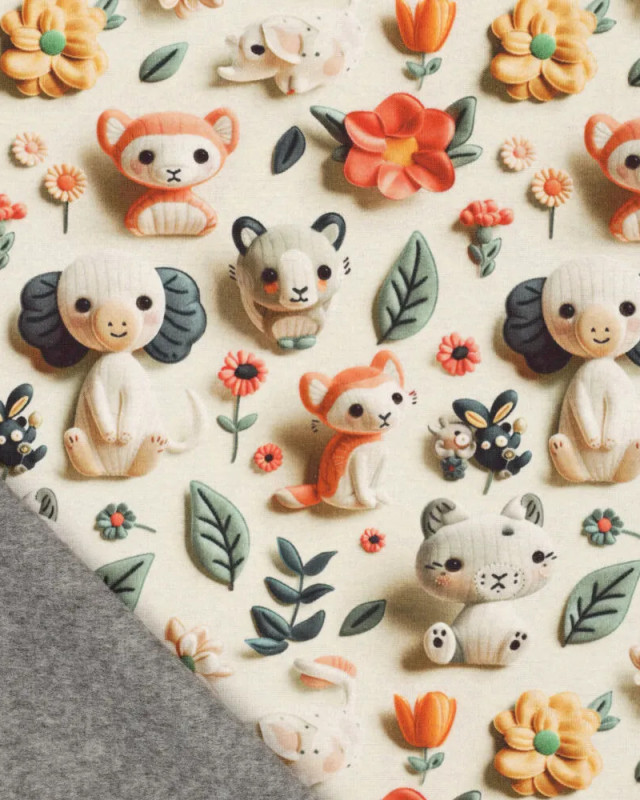 Sweat Imprimé Animaux 3D - Mercerine
