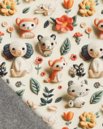 Sweat Imprimé Animaux 3D - Mercerine