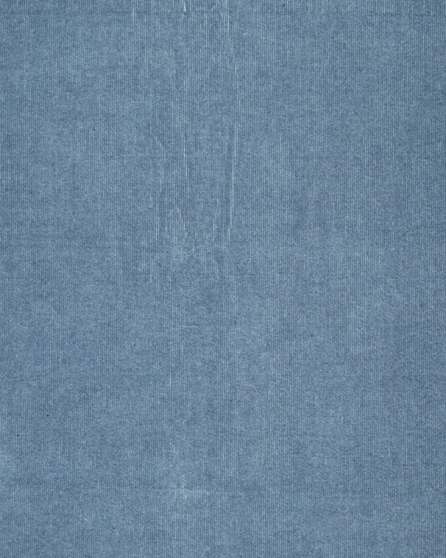 Velours Côtelé Stretch Bleu Ciel Aspect Denim - Mercerine