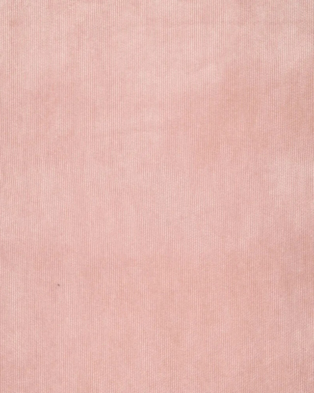 Velours Côtelé Envers Fausse Fourrure Rose - Mercerine