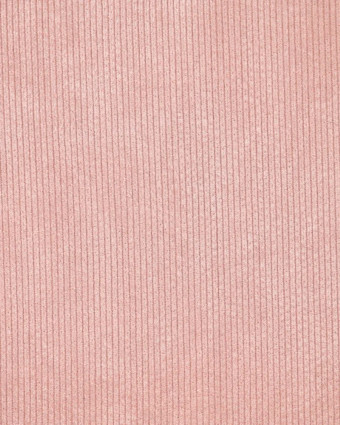 Velours Côtelé Envers Fausse Fourrure Rose - Mercerine
