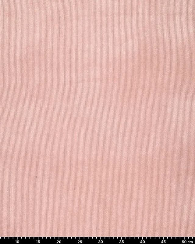 Velours Côtelé Envers Fausse Fourrure Rose - Mercerine