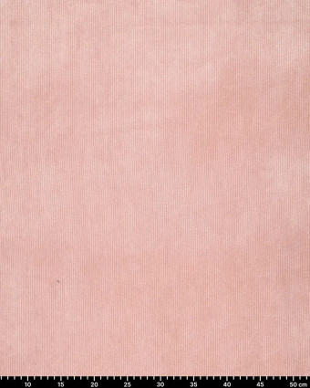 Velours Côtelé Envers Fausse Fourrure Rose - Mercerine