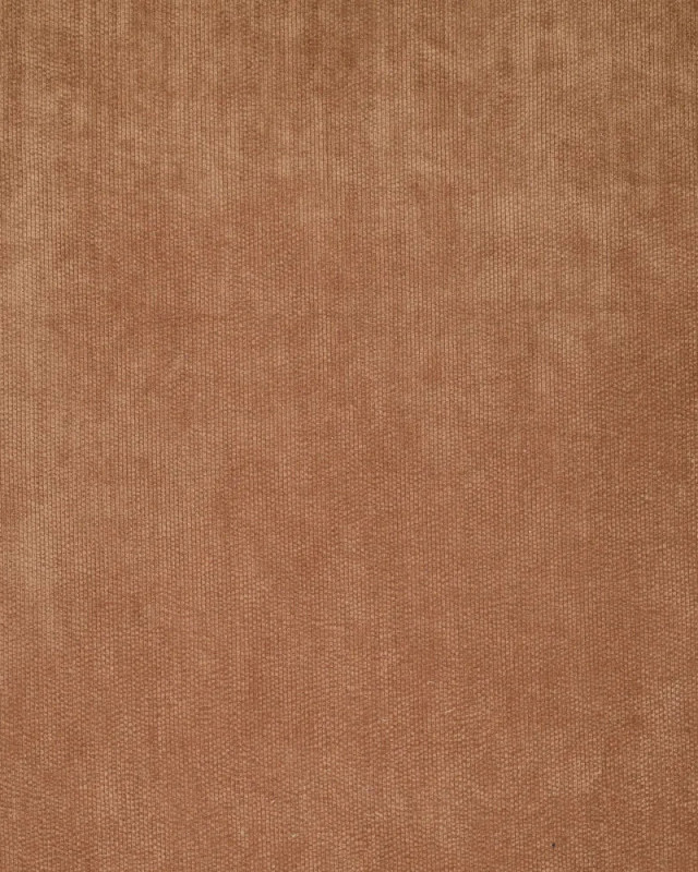 Velours Côtelé Envers Fausse Fourrure Marron - Mercerine