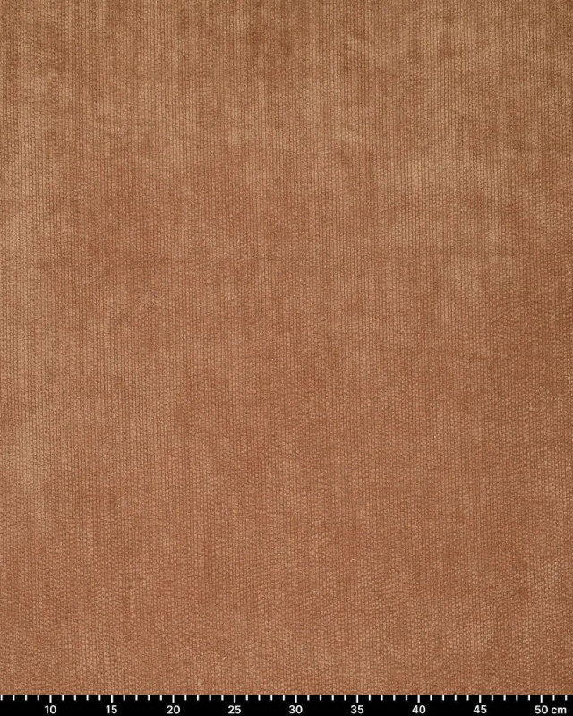 Velours Côtelé Envers Fausse Fourrure Marron - Mercerine