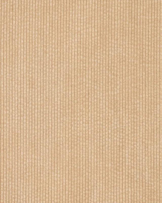Velours Côtelé Envers Fausse Fourrure Beige - Mercerine