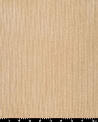 Velours Côtelé Envers Fausse Fourrure Beige - Mercerine