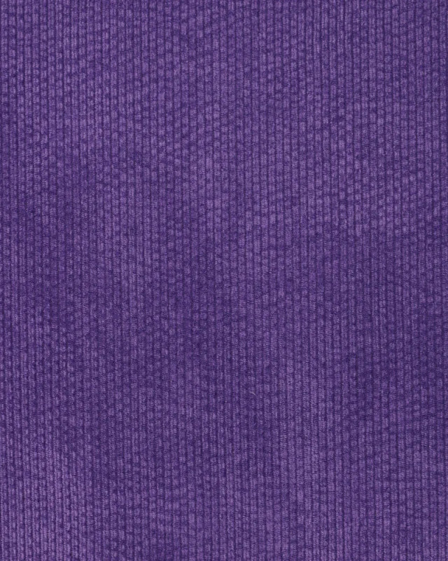 Velours Côtelé Envers Fausse Fourrure Violet - Mercerine