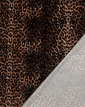 Tissu Velours Minky Motif Léopard - Mercerine