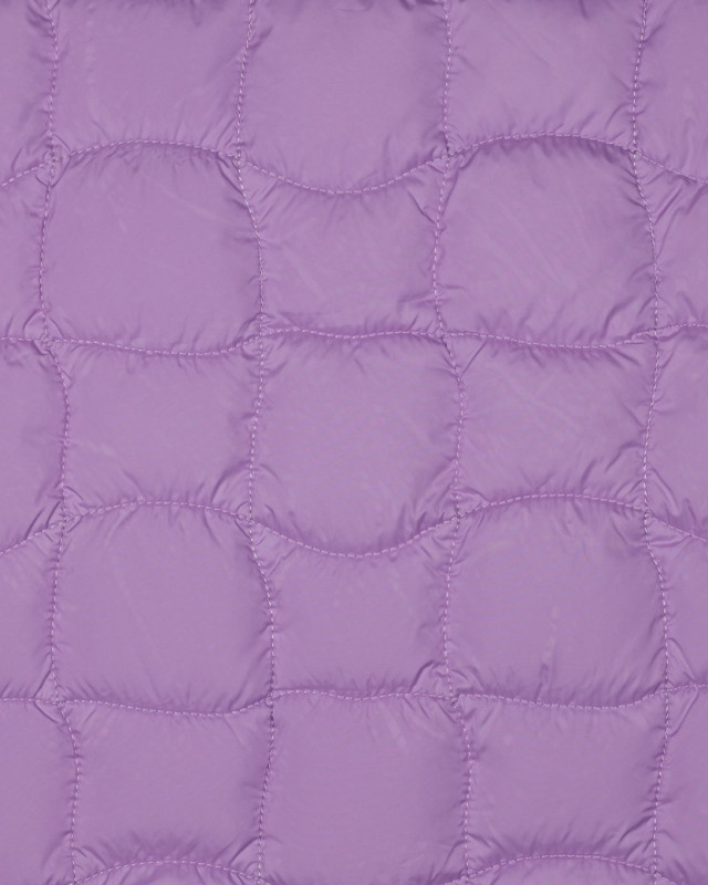 Tissu Matelassé Biface Lilas et Abricot - Mercerine