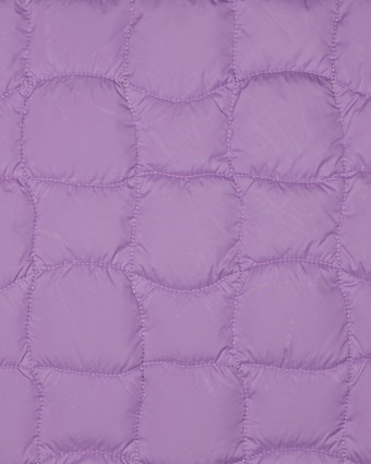 Tissu Matelassé Biface Lilas et Abricot - Mercerine