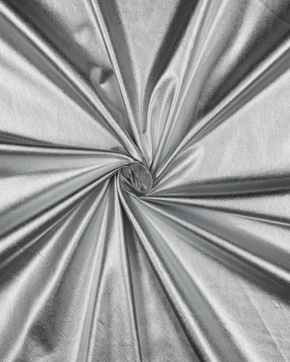 Tissu Coton Métallique Argent - Mercerine